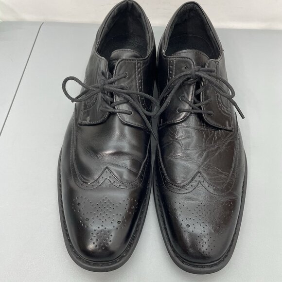 Joseph Abboud Wingtip Dress Oxford Shoes Italian Leather Black Mens 11 D main image 11